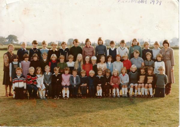 Whole School Photo Bucklesham CP 1979